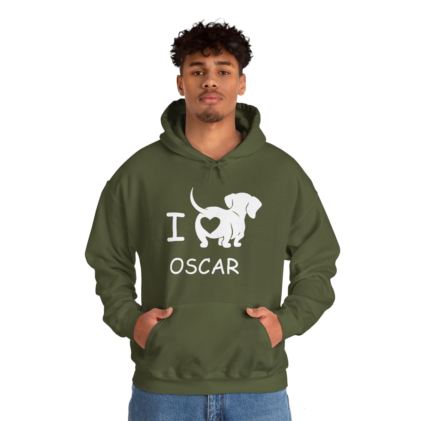 Custom Hoodie with dachshund Name  - Unisex Hoodie