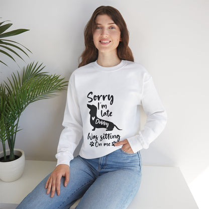 Custom Sweatshirt  with dachshund Name  -  Unisex Sweatshirt