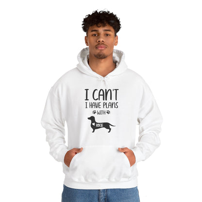 Custom Hoodie with dachshund Name  - Unisex Hoodie