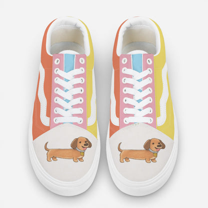 Truffle - Trendy Low-Top Canvas Sneakers