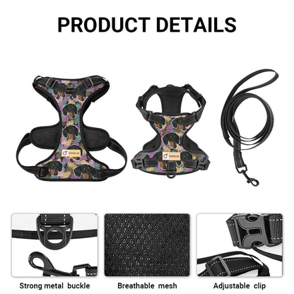 Earl -  Personalized No-Pull Dachshund Dog Harness