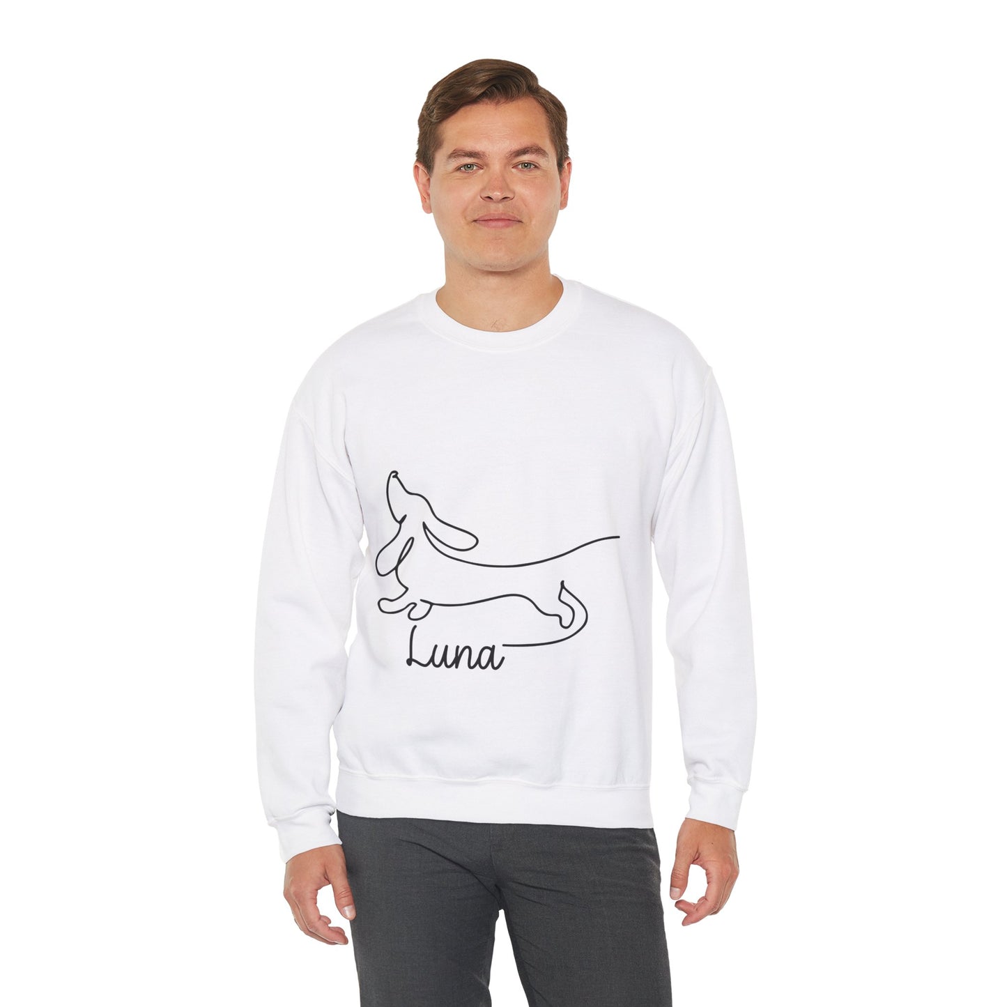 Custom Sweatshirt  with dachshund Name  -  Unisex Sweatshirt for Dachshund lovers