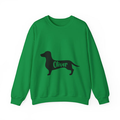 Custom Sweatshirt  with dachshund Name  -  Unisex Sweatshirt