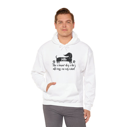Custom Hoodie with dachshund Name  - Unisex Hoodie
