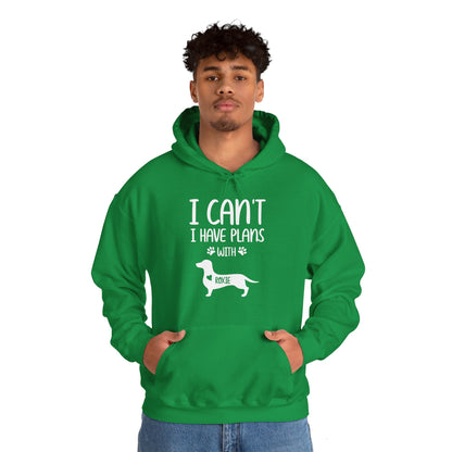 Custom Hoodie with dachshund Name  - Unisex Hoodie