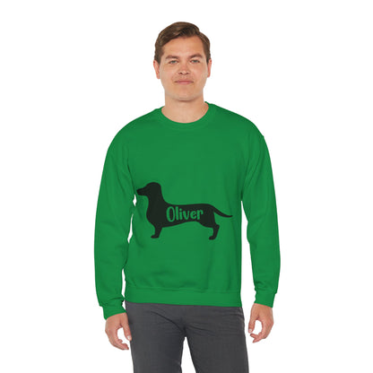 Custom Sweatshirt  with dachshund Name  -  Unisex Sweatshirt
