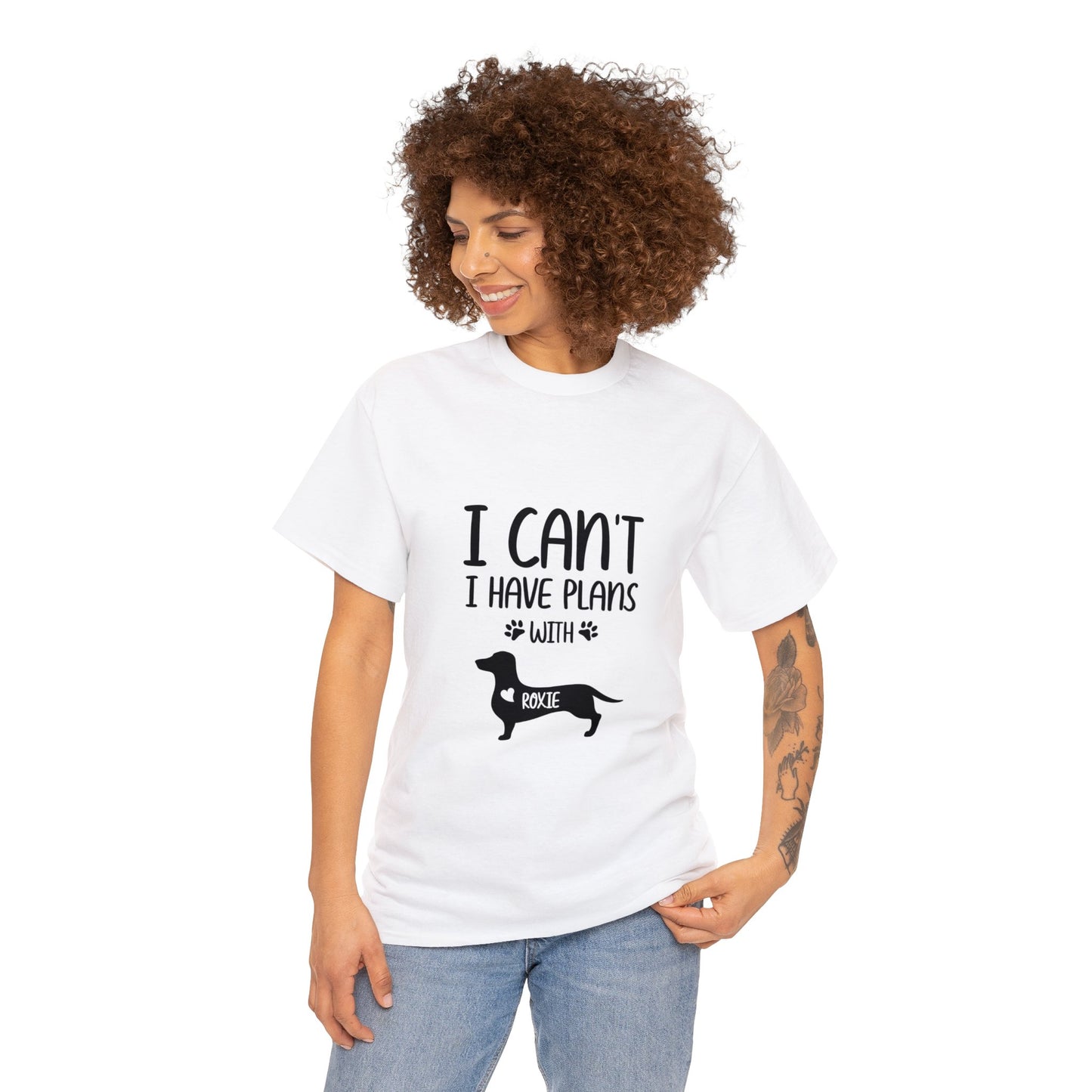 Custom T-shirt  with dachshund  Name