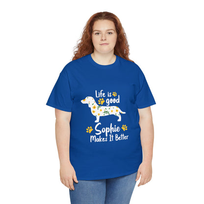 Custom T-shirt  with dachshund  Name