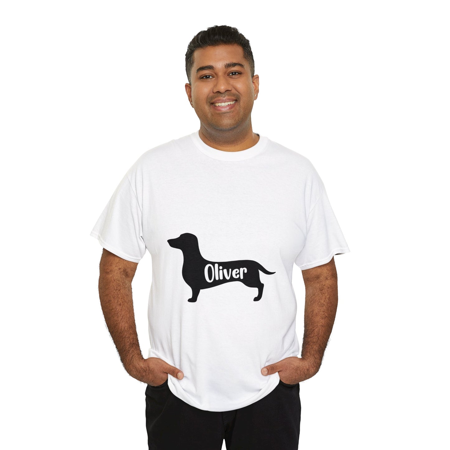 Camiseta personalizada con Nombre de Perro Salchicha - Camiseta para Nombre de Perro Salchicha 