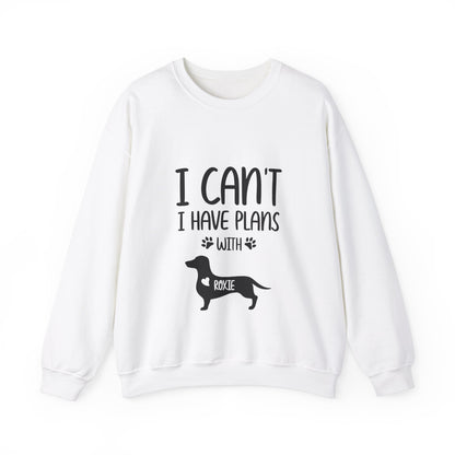 Custom Sweatshirt  with dachshund Name  -  Unisex Sweatshirt