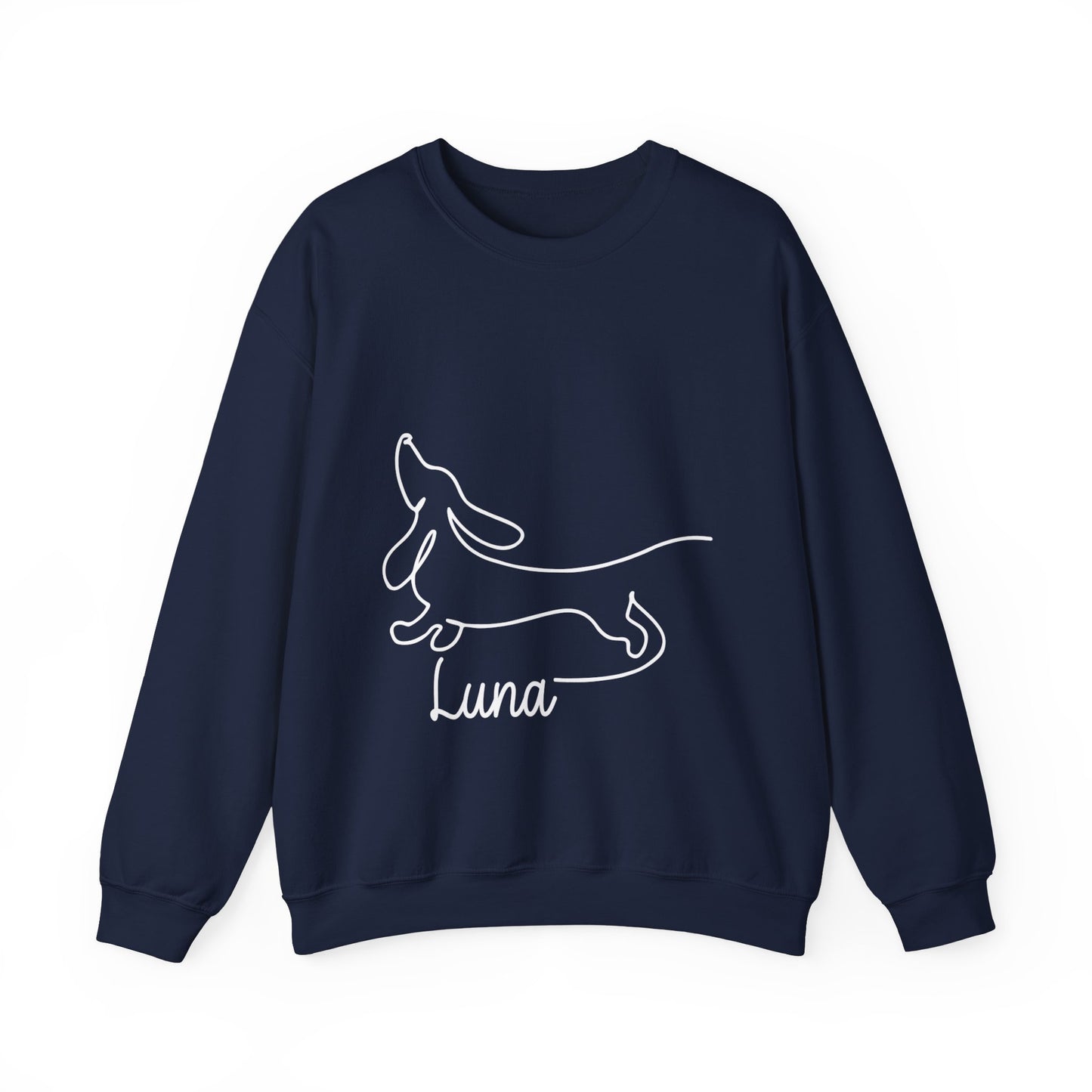 Custom Sweatshirt  with dachshund Name  -  Unisex Sweatshirt for Dachshund lovers