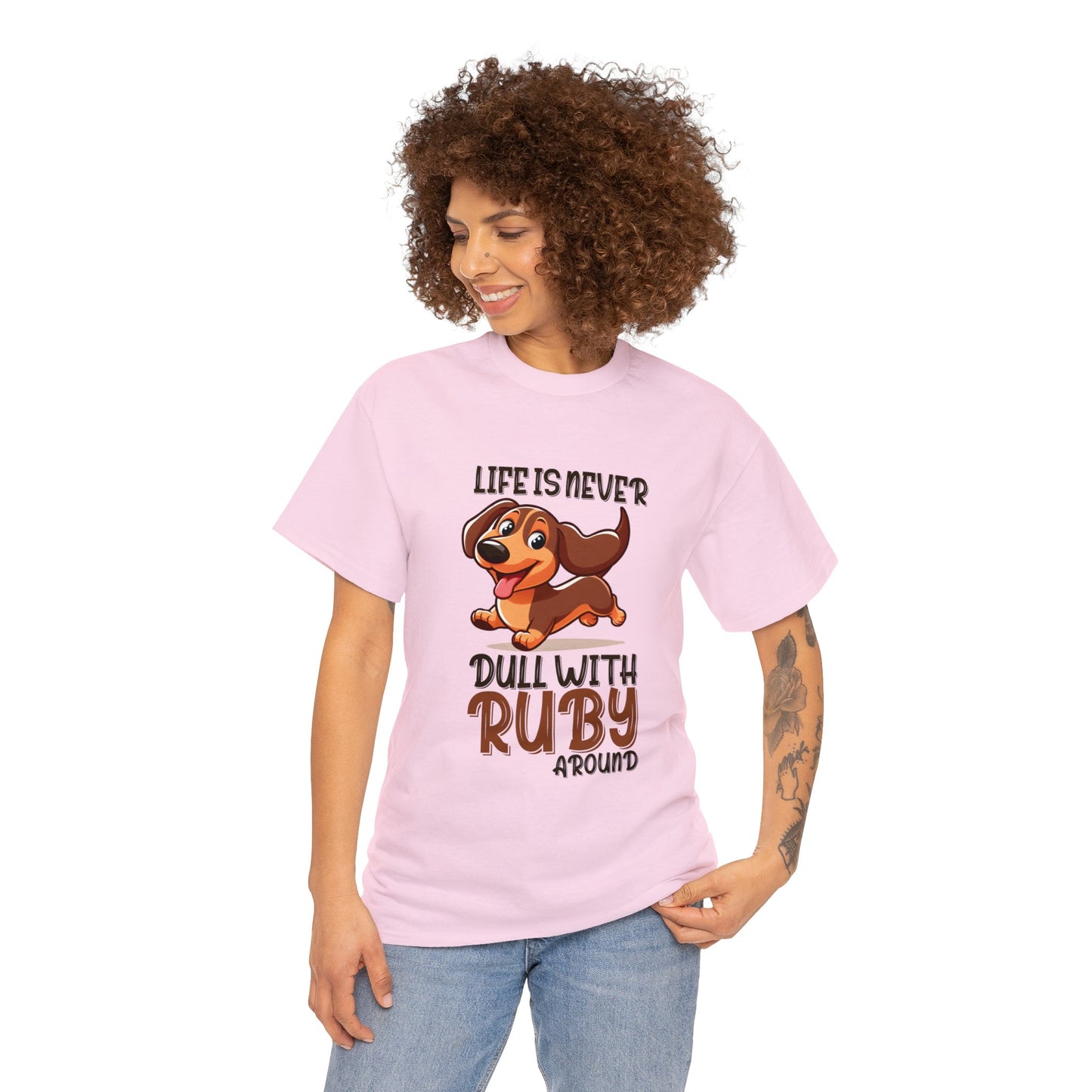 Custom T-shirt  with dachshund  Name