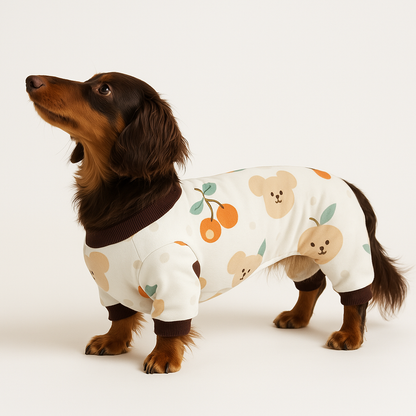 Dachshund pajama jumpsuit