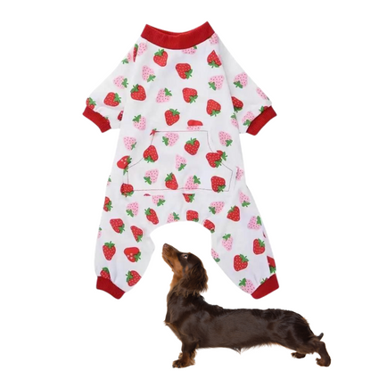 Dachshund pajama jumpsuit, view 12