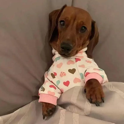 Dachshund pajama jumpsuit, view 8