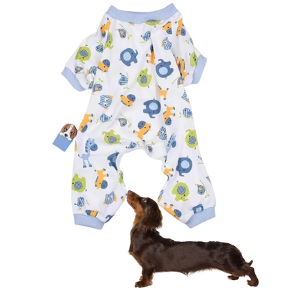 Dachshund pajama jumpsuit, view 13