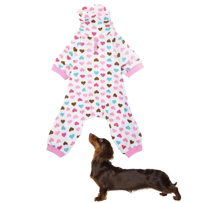Dachshund pajama jumpsuit, view 14