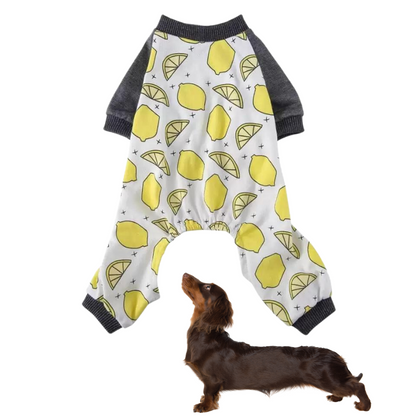 Dachshund pajama jumpsuit, view 15