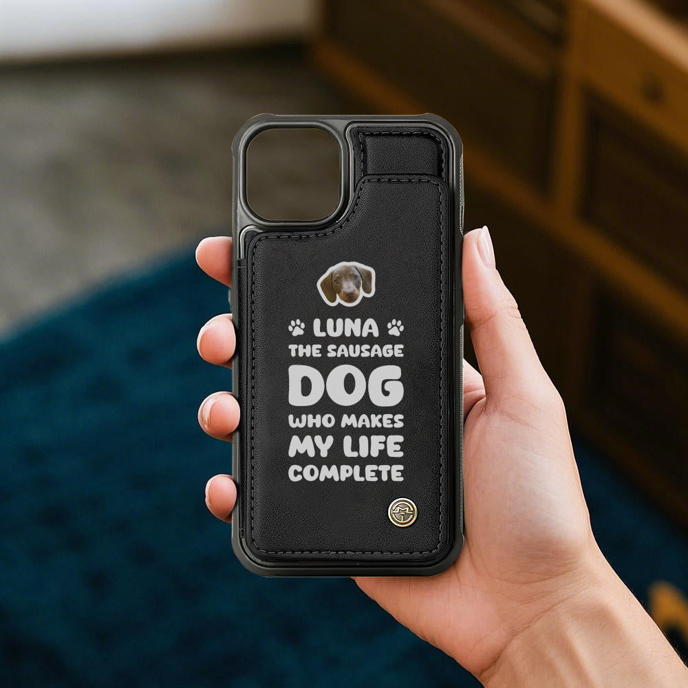 Rolf - Personalized  Leather Wallet Case for for iPhone & Samsung