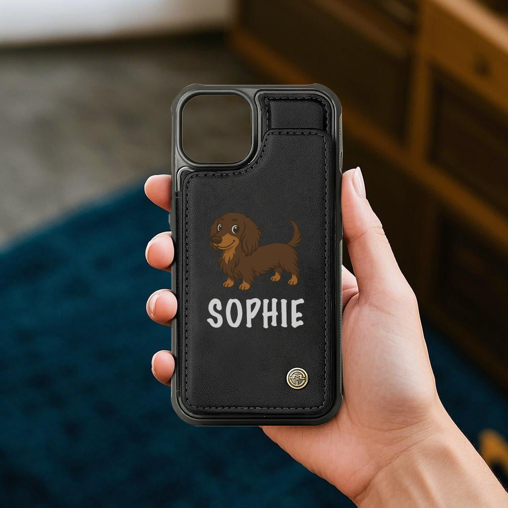 Duchess - Personalized  Leather Wallet Case for for iPhone & Samsung