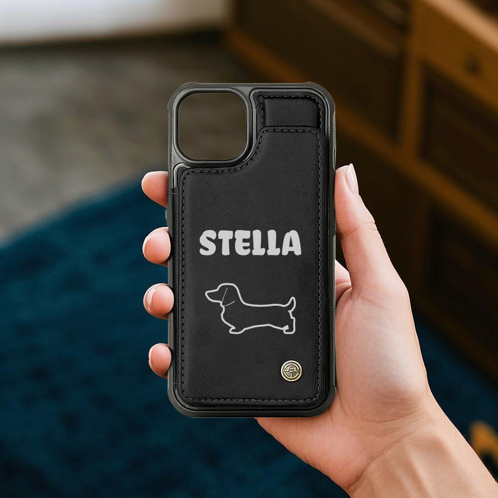 Stella - Personalized  Leather Wallet Case for for iPhone & Samsung