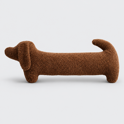 DoxieCuddle Dachshund Plush Pillow – Soft Sausage Dog Body Pillow, Cute Couch Cushion & Nap Pillow