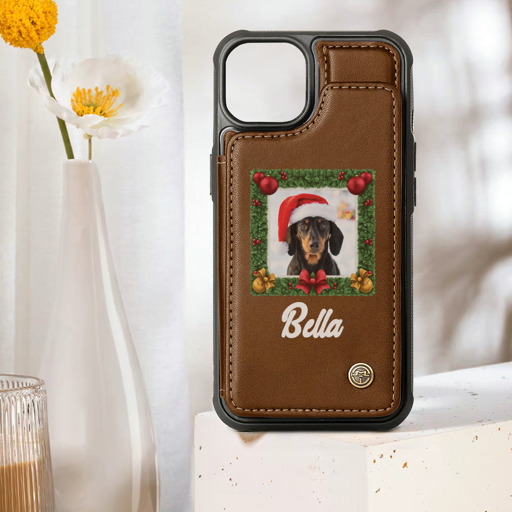 Greta - Personalized  Leather Wallet Case for for iPhone & Samsung