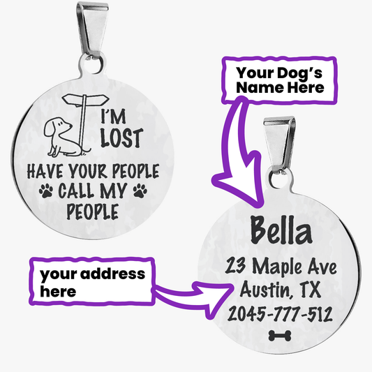 Ruby - Custom Dachshund Tag | Double-Sided ID