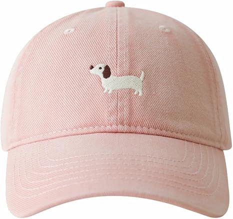 Cartoon-Dachshund-Embroidery-Baseball-Cap