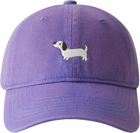 Cartoon-Dachshund-Embroidery-Baseball-Cap