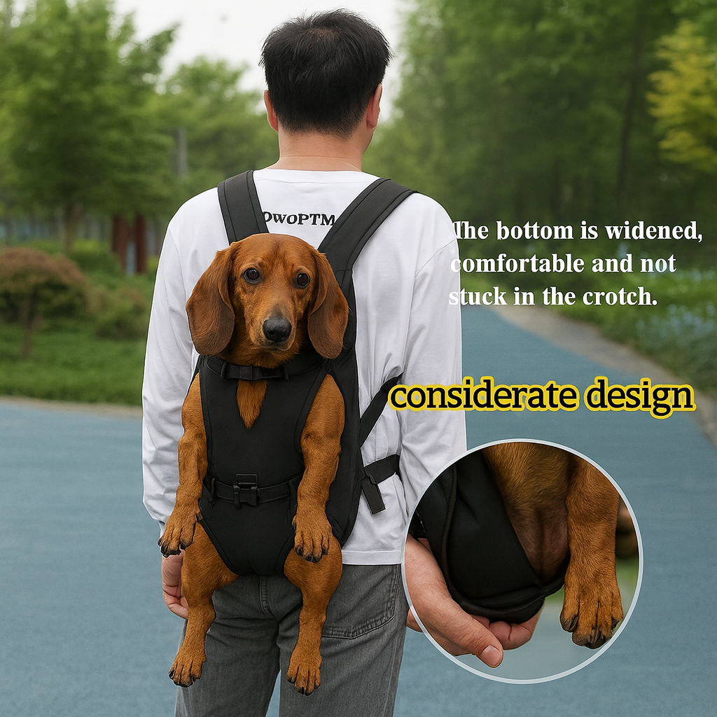 DachCarry Dachshund Backpack – Safe Comfy Hands-Free Dog Carrier