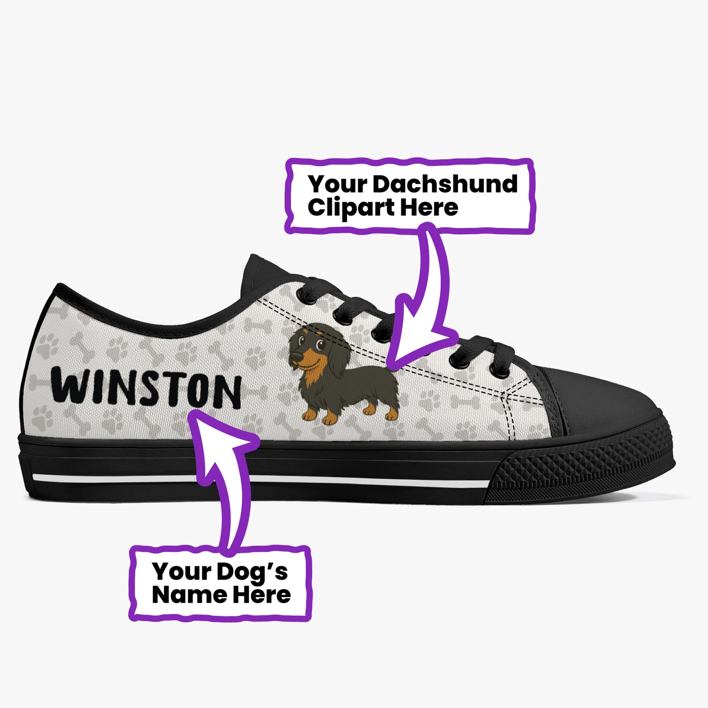 Crusoe - Personalized Classic Low-Top Canvas Shoes