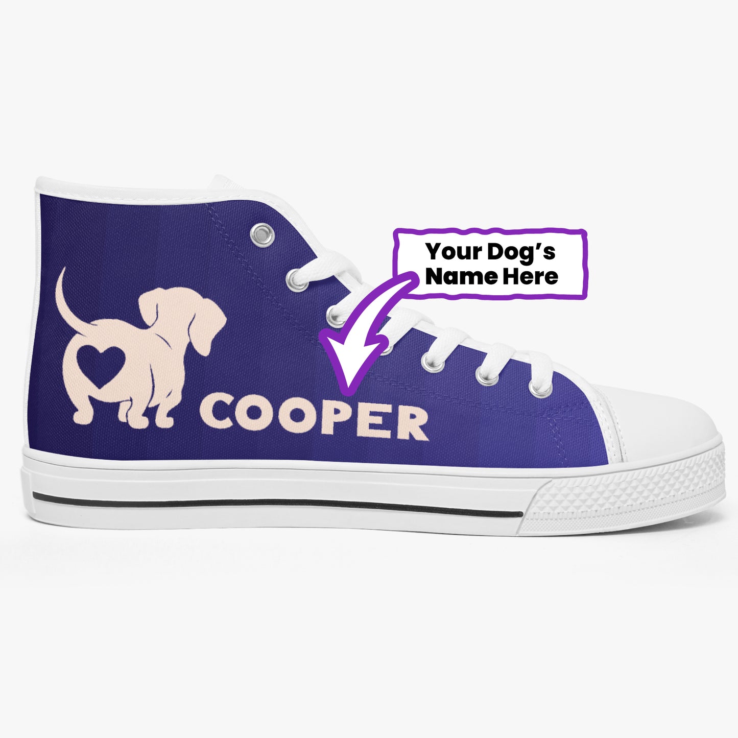 Penny - Personalized Classic High-Top Canvas Shoes