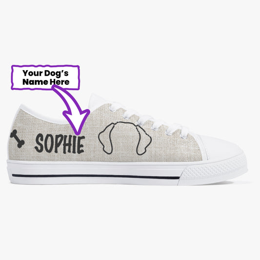 Cheese - Personalized Classic Low-Top Canvas Shoes