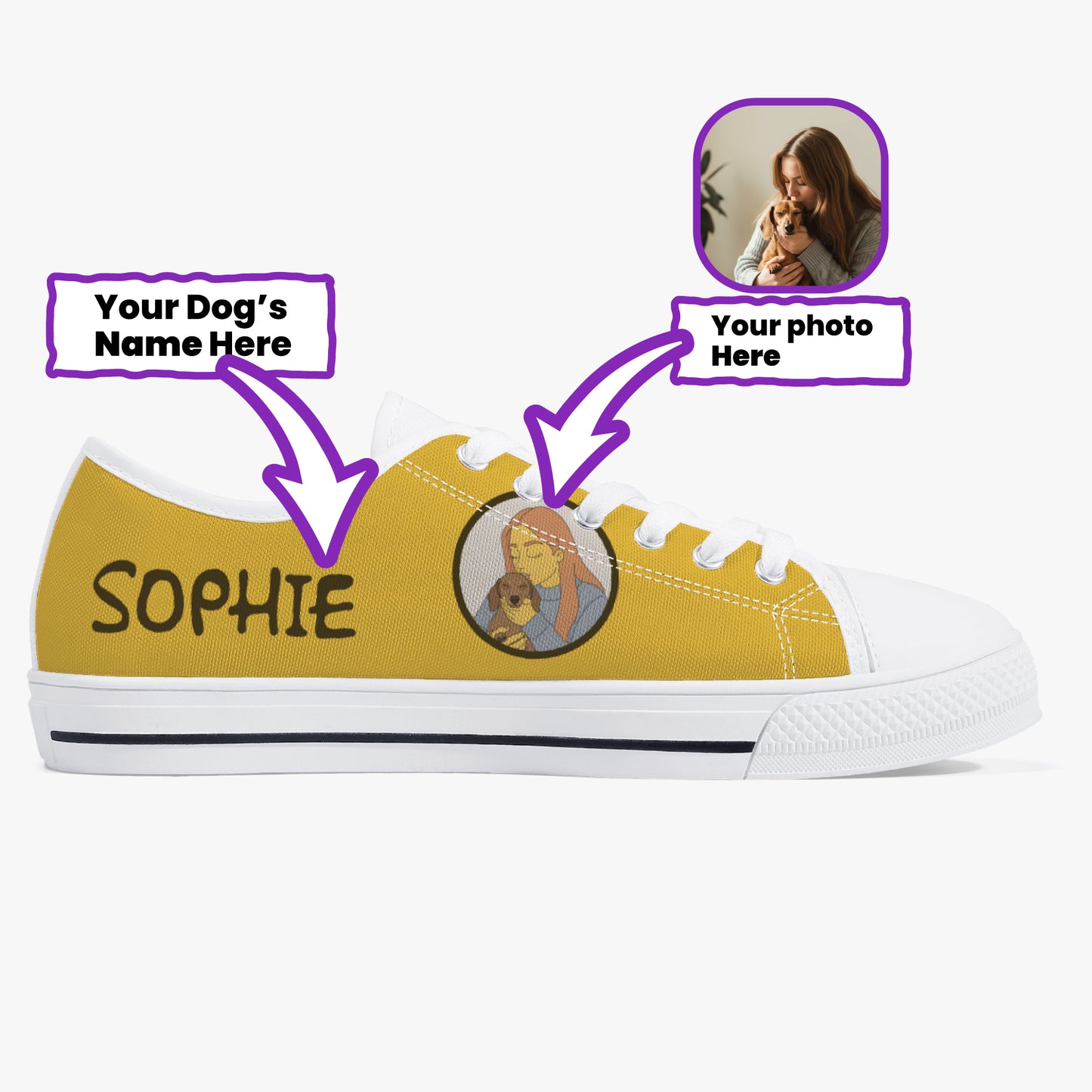 Cannoli - Personalized Classic Low-Top Canvas Shoes