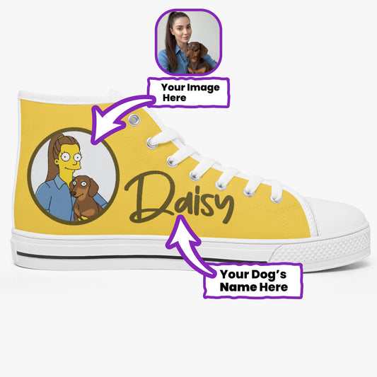 Cece - Personalized Classic High-Top Canvas Shoes