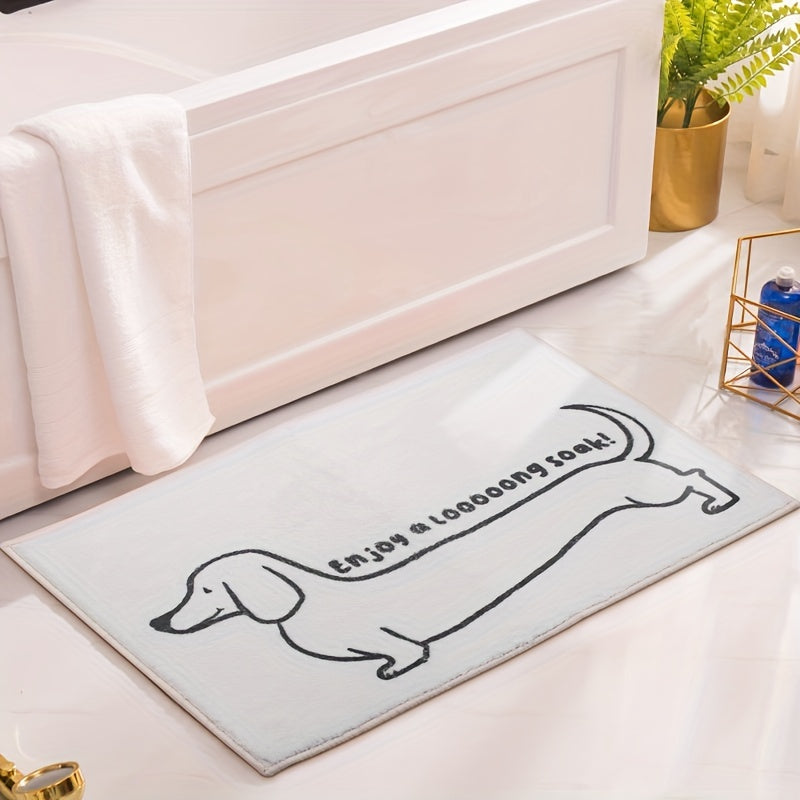 Dachshund-Bath-Rug-Non-Slip-Absorbent-Soft-Floor-Carpet-doxie.us