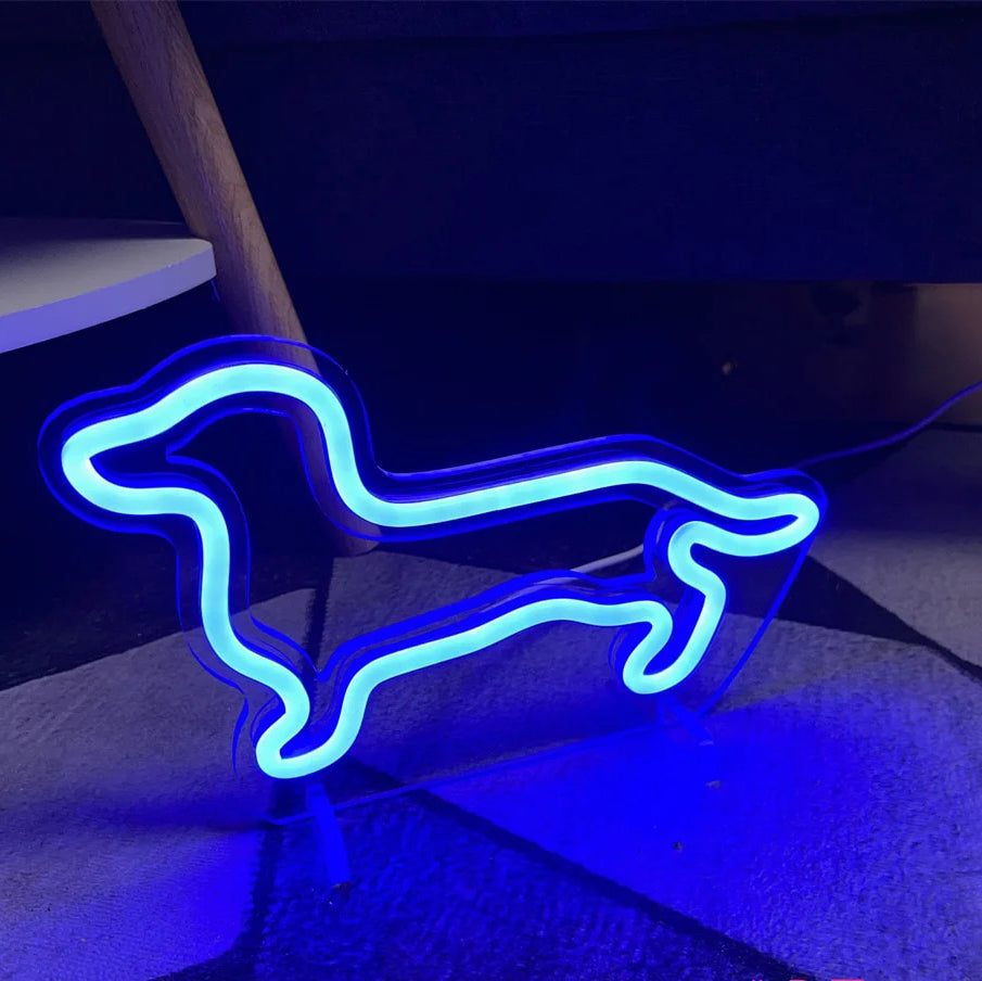 Doghnuts Led Logo Dachshund LED Neon Sign A Unique Home Accent – Dachshund Shop