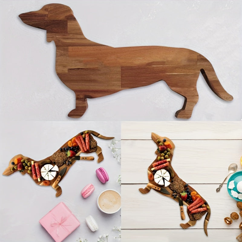 Dachshund-Shaped-Wooden-Chopping-Board-Food-Tray-doxie.us