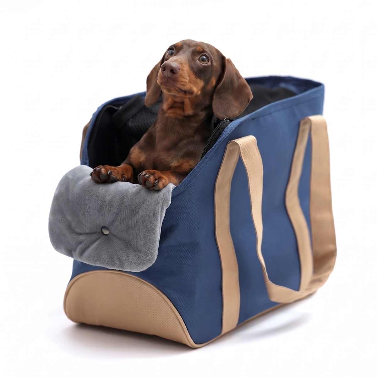 Dachshund-Travel-Carrier-Bag-Tote-with-Soft-Head-Pillow-8
