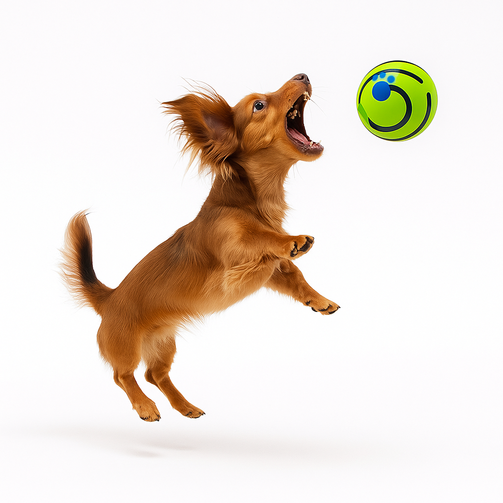 Dachshund Ball Toy – Plastic Chewing Sound Funny Toy