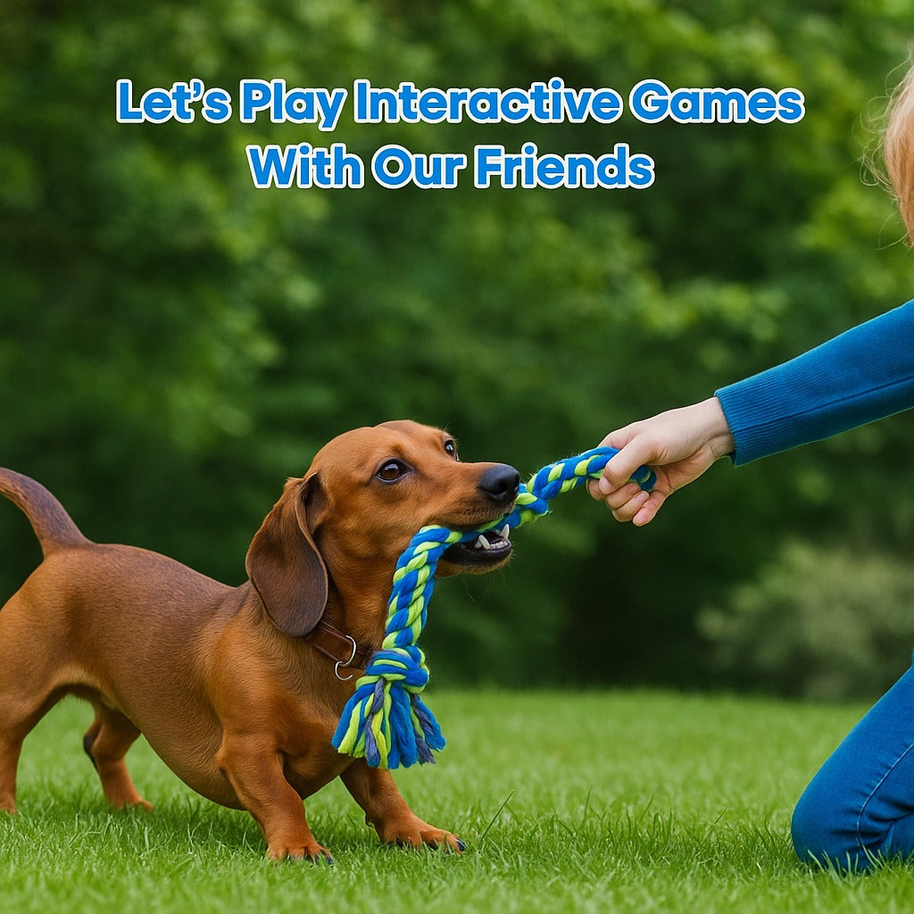 Dachshund Rope Chew Toy – Heavy-Duty Knot Chew Toy for Dogs