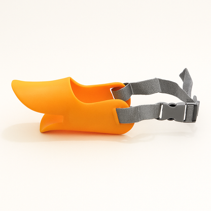Dachshund Silicone Muzzle – Duck-Shaped Anti-Bite No-Bark Mouth Cover