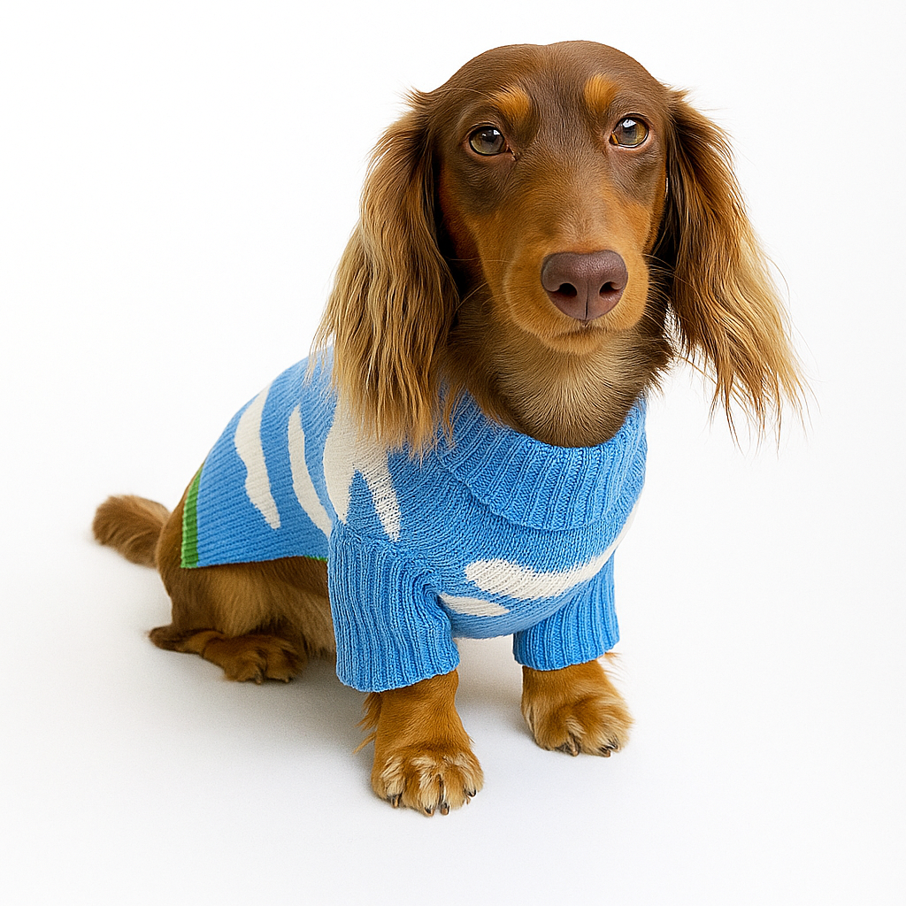 Dachshund Wool Sweater – Stylish Warm Winter Knitwear