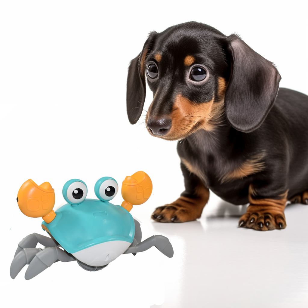 DachsyPlay™ - Juguete Cangrejo Interactivo Dachshund