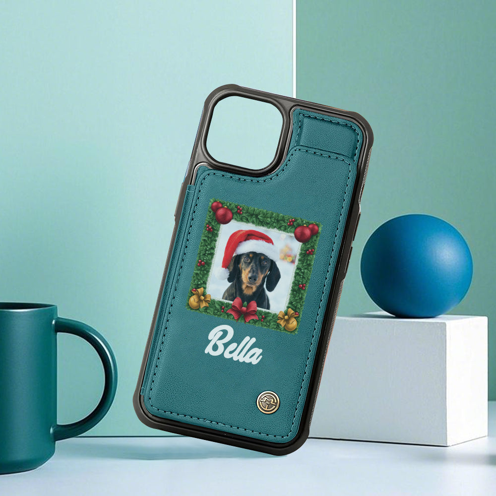 Greta - Personalized  Leather Wallet Case for for iPhone & Samsung