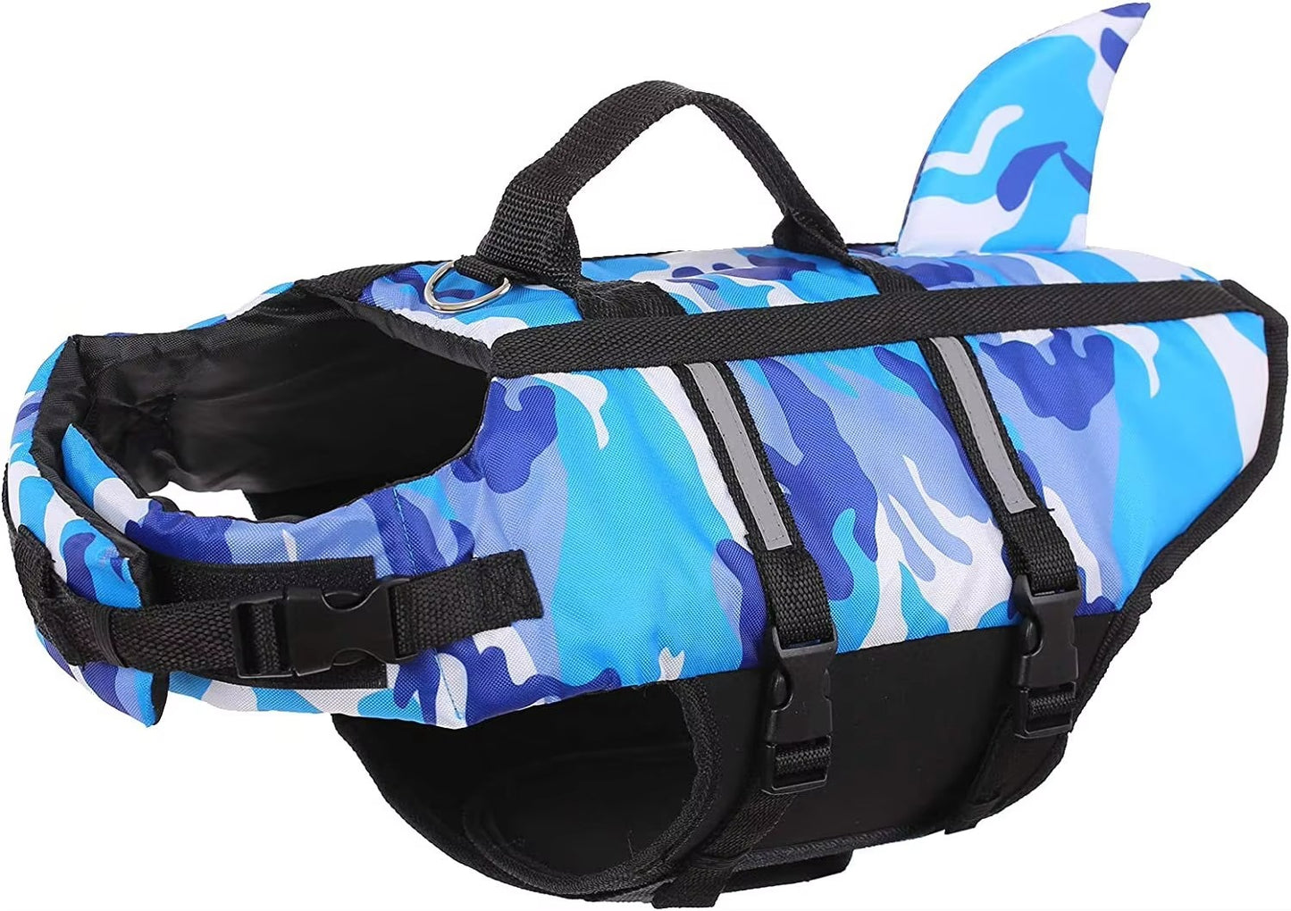 Premium Dachshund Swim Vest Camouflage Design - Shark Dog Life Jacket