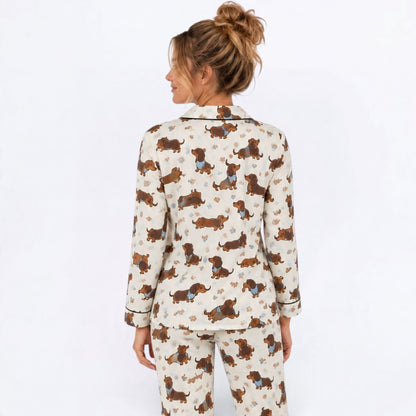 Tyson  – Matching Women's Satin Pajamas | Soft Silky Two-Piece Sleepwear Set