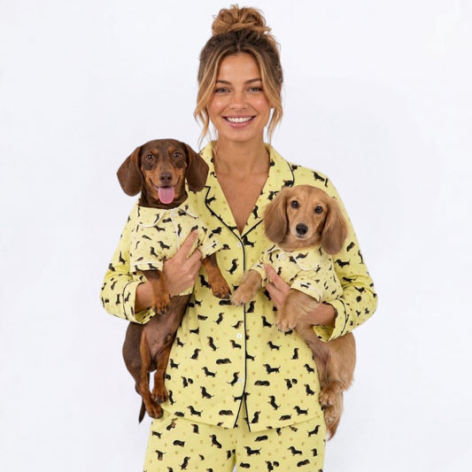 Cookie  – Matching Women's Satin Pajamas | Soft Silky Two-Piece Sleepwear Set