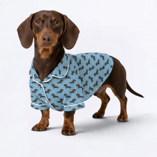 Sunny – Matching Dachshund Pajamas | Soft Satin Pajamas